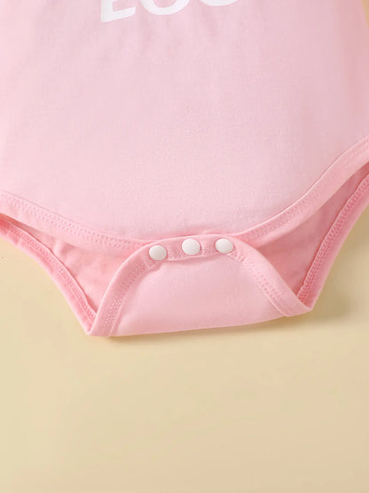 Children's Ruffled Graphic Bodysuit and Skirt Set