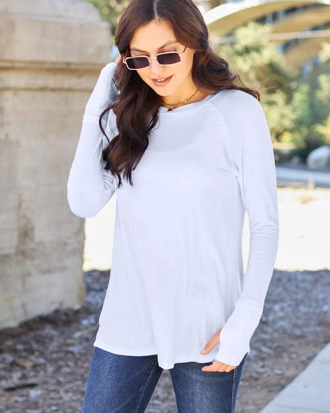 Basic Bae Full Size Round Neck Long Sleeve T-Shirt