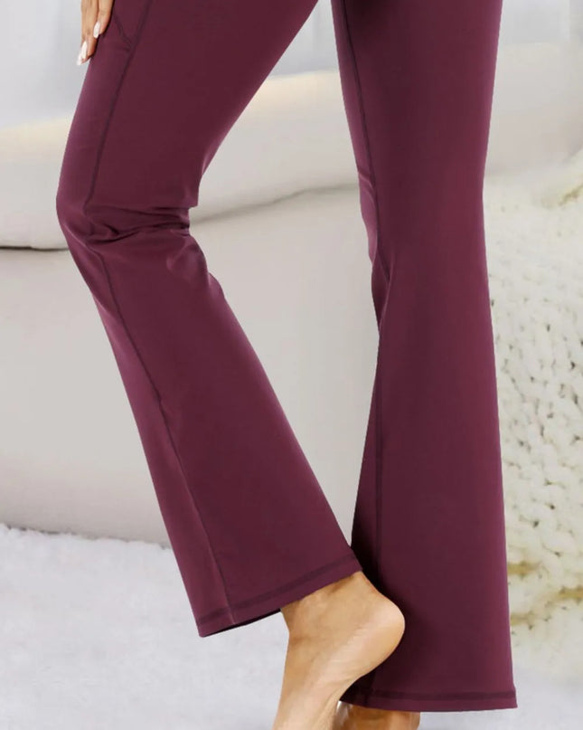 Pocketed High Waist Active Pants