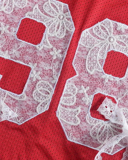 Oversized Number 98 Half Sleeve T-Shirt