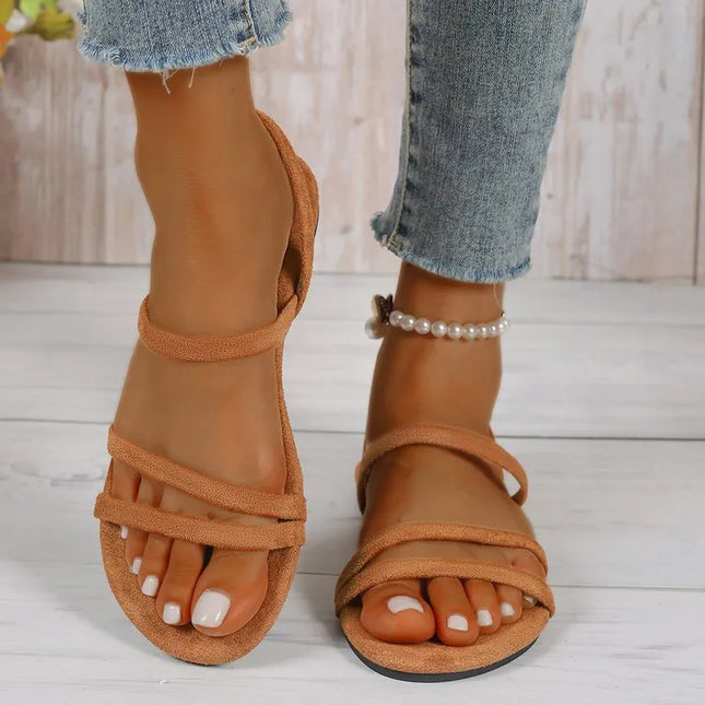 Strappy Flat Sandals 