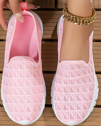 Breathable Mesh Slip-On Sneakers 
