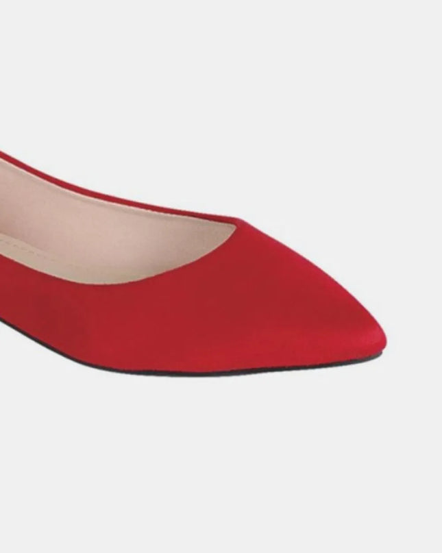 Forever Link Pointy Toe Slip On Flat Loafers