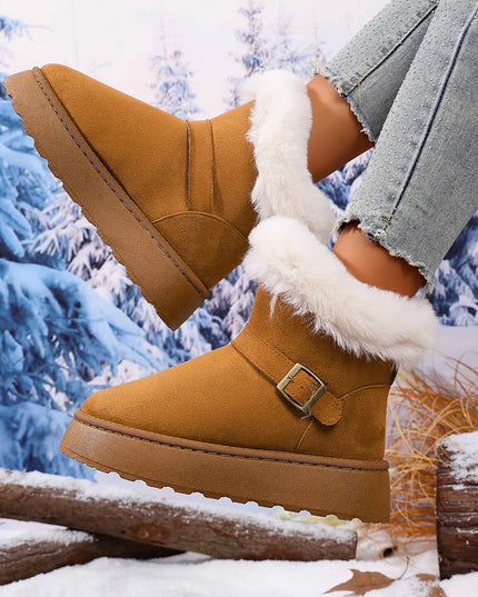 Round Toe Platform Boots