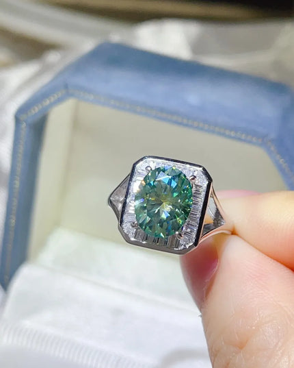 3 Carat Moissanite Engagement Square Ring