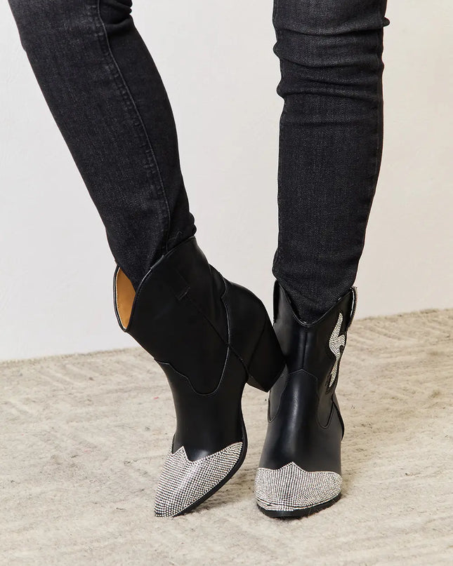 East Lion Corp Rhinestone Pointed Boots