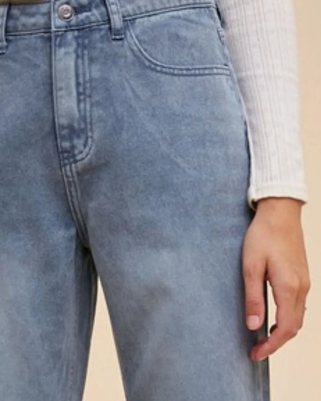 Annie Wear Distressed Raw Hem Jeans