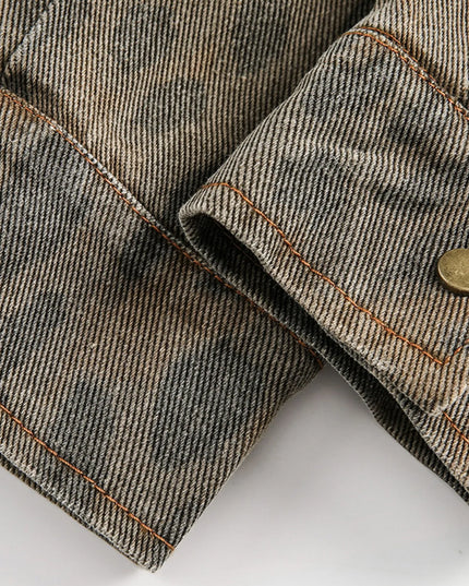 Men's Leopard Button Up Long Sleeve Jacket