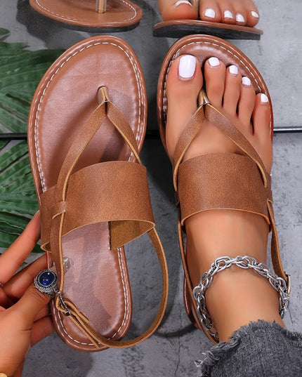 Toe Post Flats Sandals 
