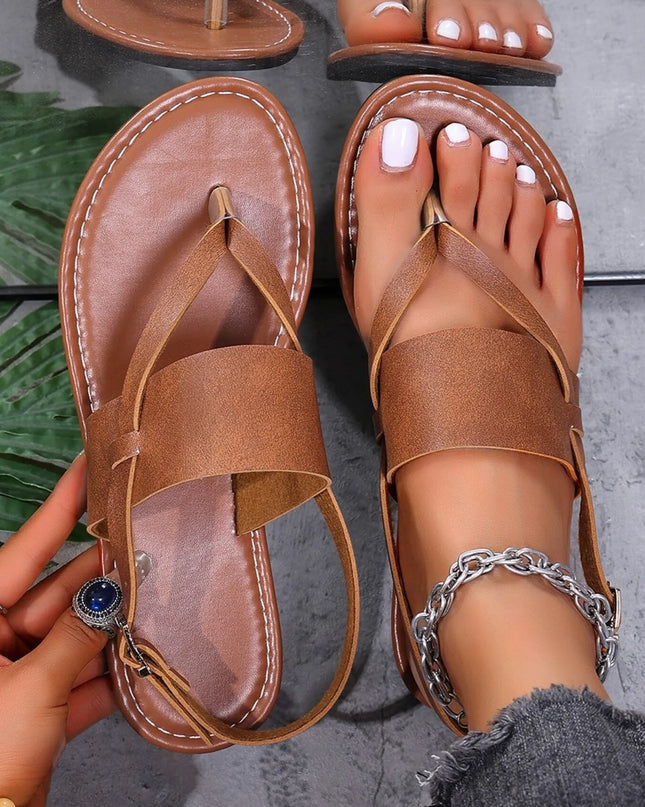 Toe Post Flats Sandals 