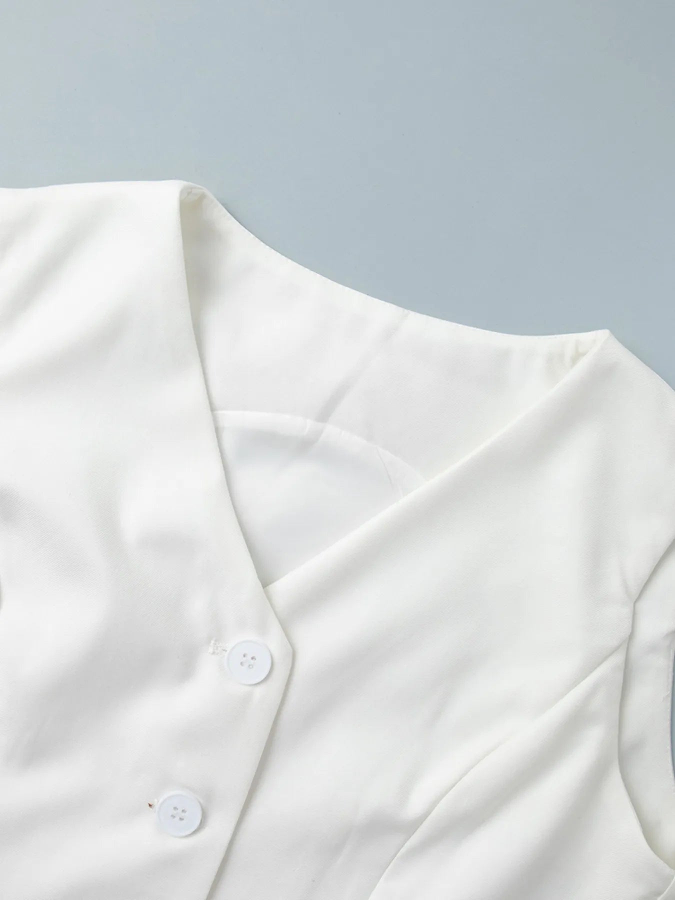 V-Neck Vest and Pants Two-Piece Blazer Set