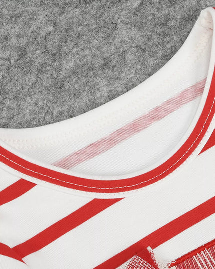 Children's Striped Long Sleeve Dress