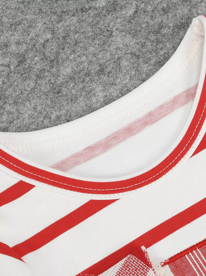 Children's Striped Long Sleeve Dress