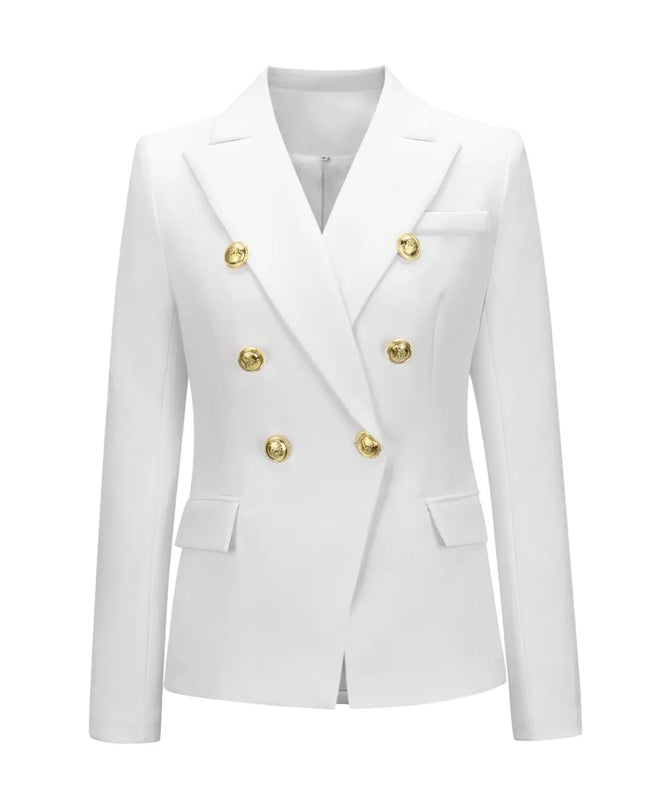 Lapel Collar Long Sleeve Blazer
