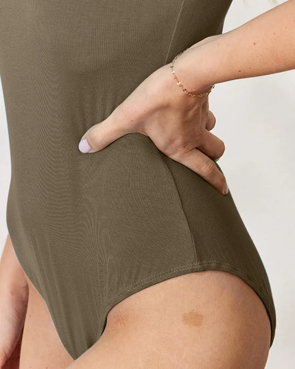 Basic Bae Full Size Round Neck Short Sleeve Bodysuit