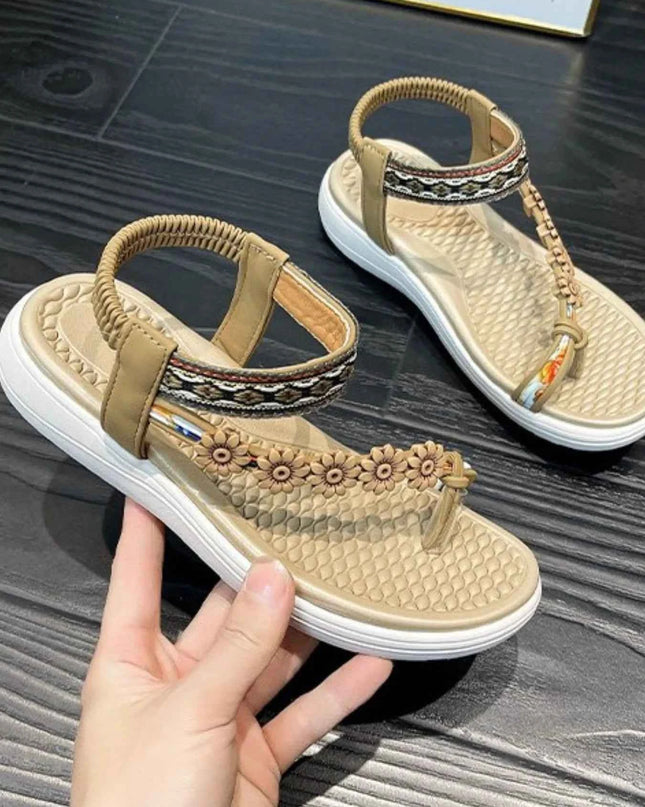 Flower Ankle Strap Sandals