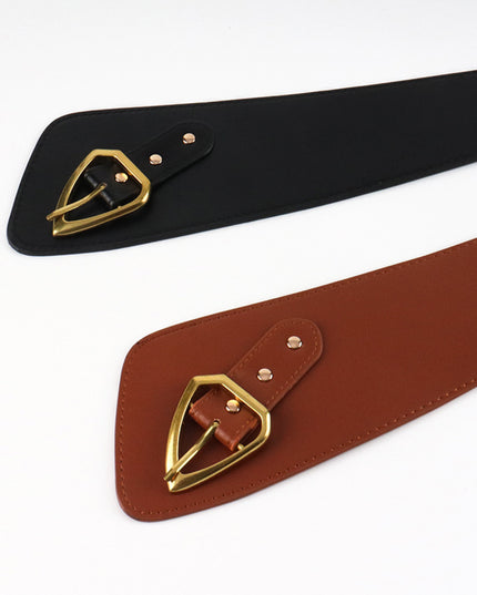Irregular PU Leather Belt