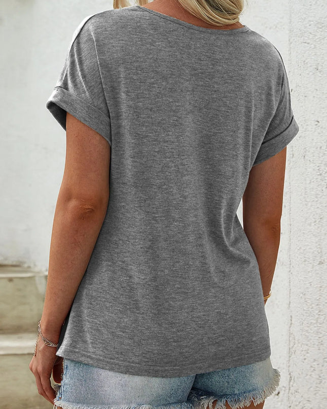 Color Block Casual T-Shirt 