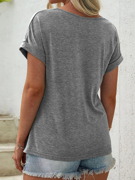 Color Block Casual T-Shirt 