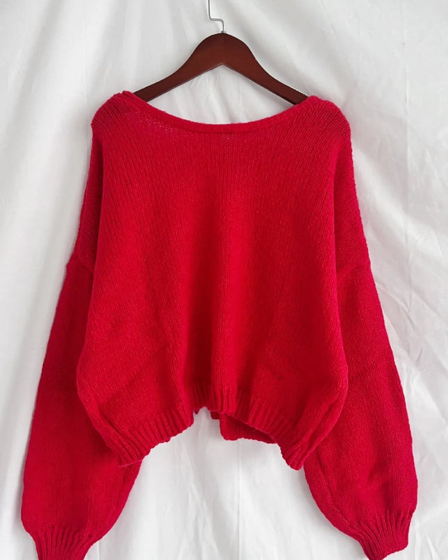 Tied Drop Shoulder Cardigan
