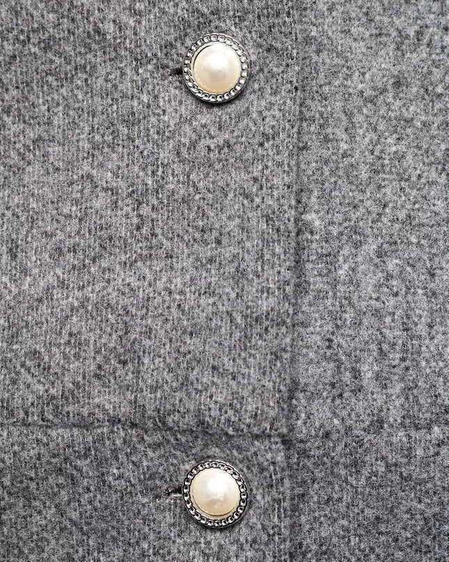 A-Line Long Sleeve Button-Down Dress