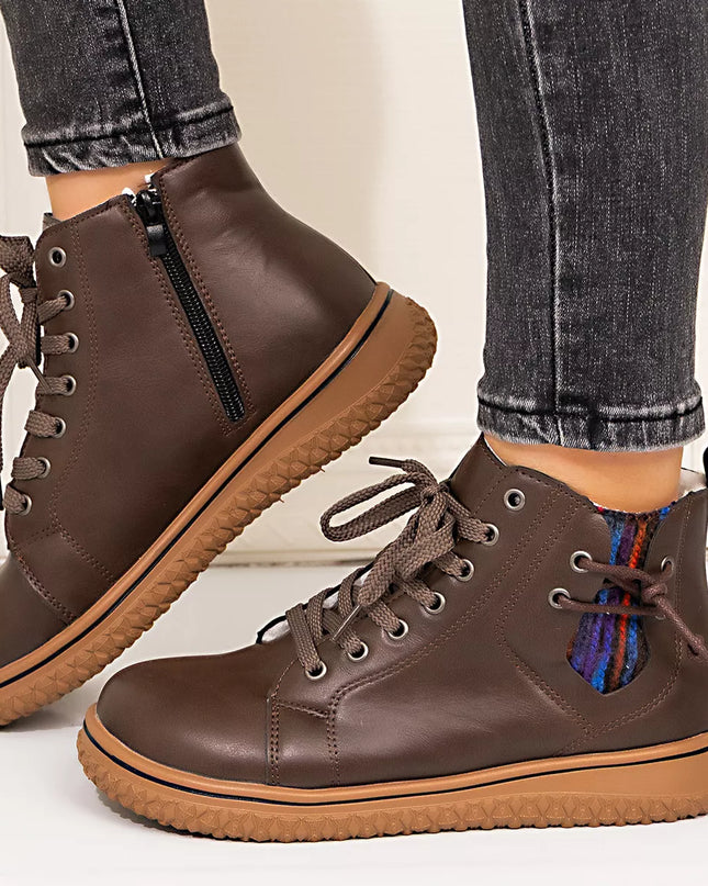 Round Toe Platform Boots