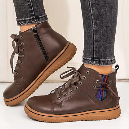 Round Toe Platform Boots