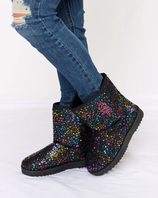 Forever Link Sequin Thermal Flat Boots