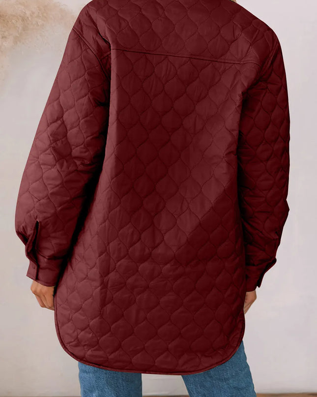 Snap Down Collared Winter Coat