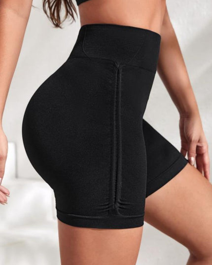 Slim Fit High Waistband Active Shorts