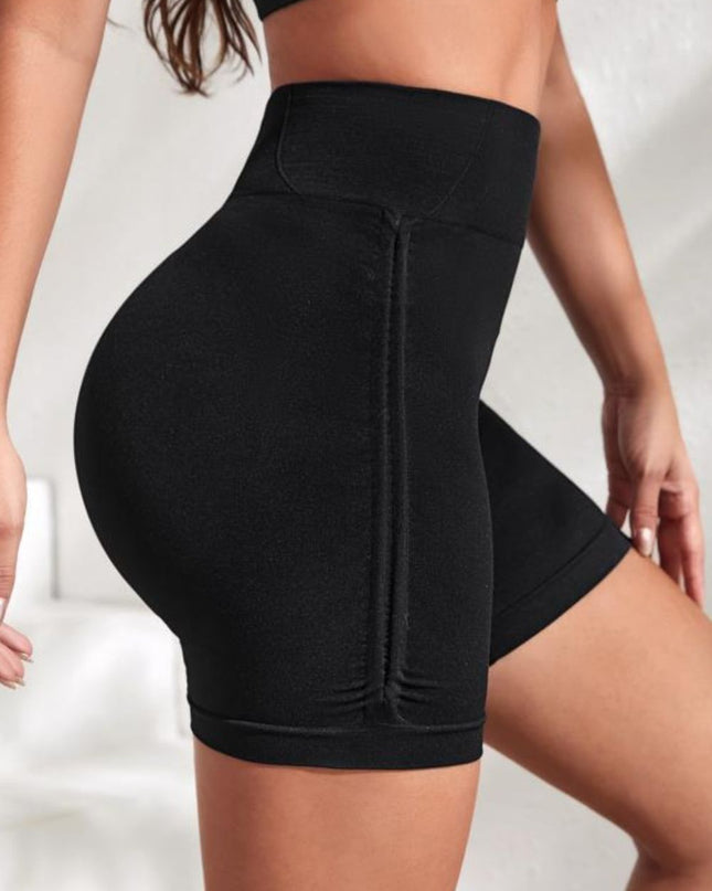 Slim Fit High Waistband Active Shorts