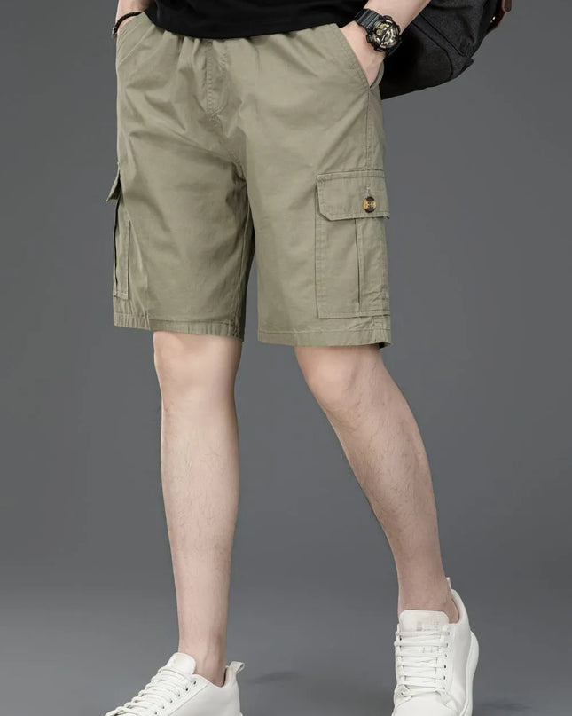 Men's Plus Size Loose Fit Cargo Shorts Qianjun