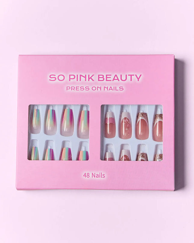 SO PINK BEAUTY Press On Nails 2 Packs 