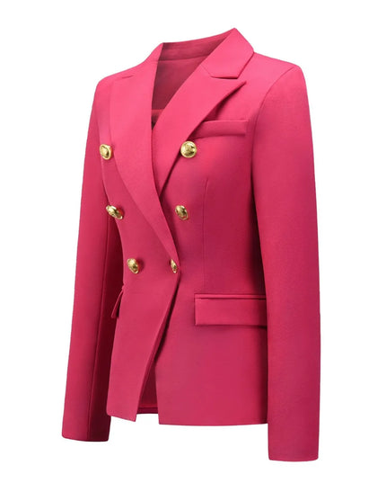 Lapel Collar Long Sleeve Blazer