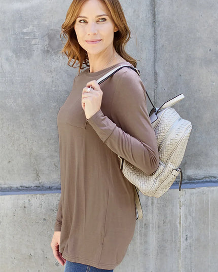 Basic Bae Full Size Round Neck Long Sleeve Top