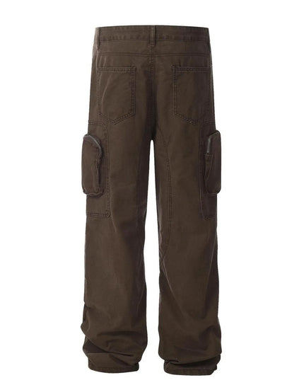 Men's Cargo Jeans with Multi-Pocket