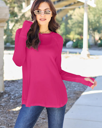 Basic Bae Full Size Round Neck Long Sleeve T-Shirt