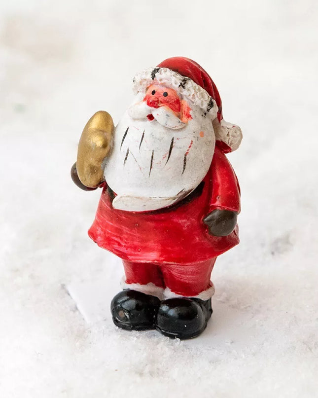 Christmas Santa Claus Miniature Figurine Ornament Style C One Size