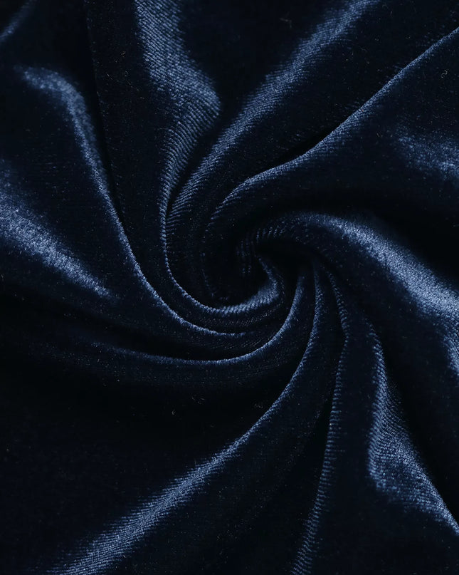 Velvet Button Front Long Sleeve Blouse