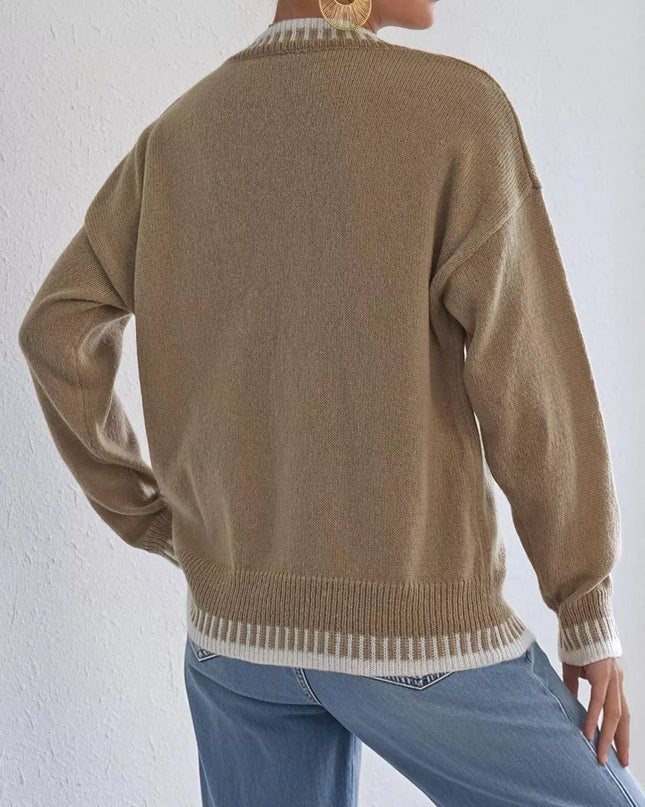 Relaxed Fit Long Sleeve Sweater