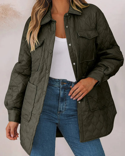 Snap Down Collared Winter Coat