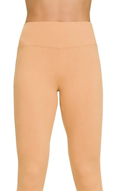 Zenana Microfiber Waistband Leggings