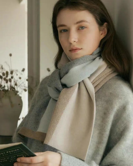 Thermal Contrast Acrylic Scarf Sage One Size