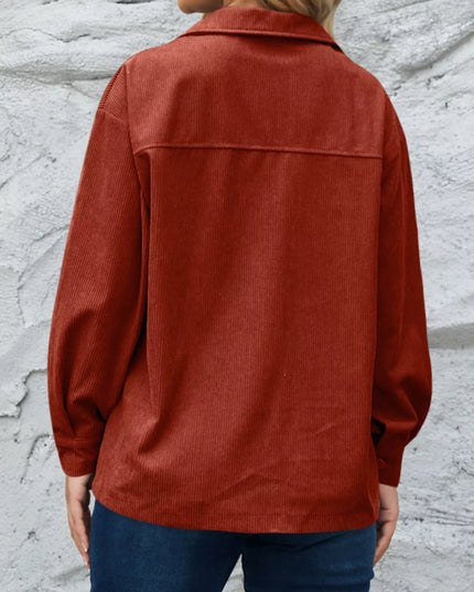 Corduroy Button-Down Shacket