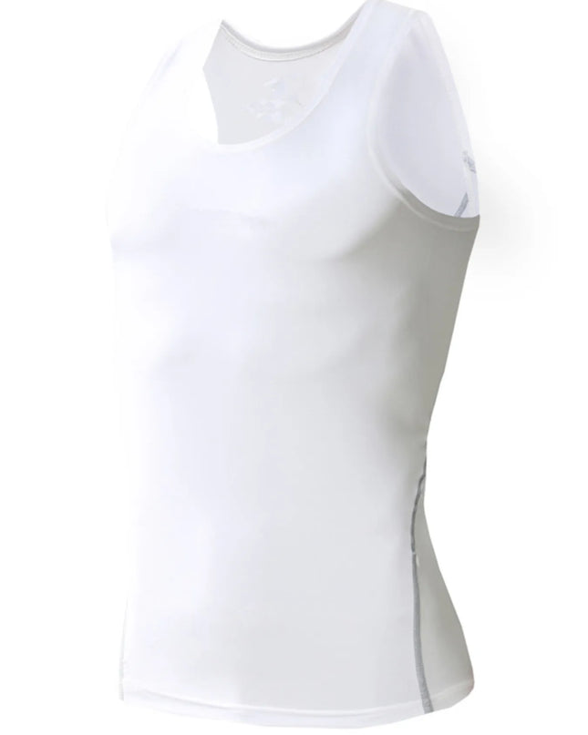 Men's Full Size Round Neck Active Tank Plus Size White