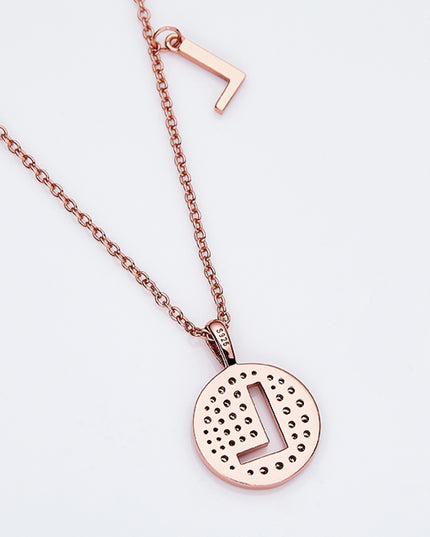 Adored Moissanite K to T Pendant Necklace