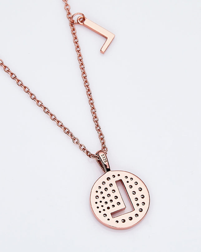 Adored Moissanite K to T Pendant Necklace