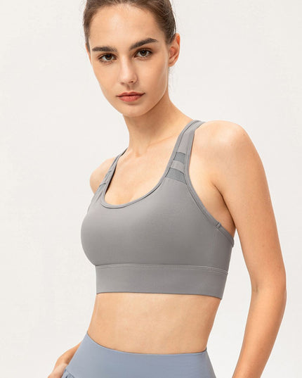 Scoop Neck Long Sports Bra 