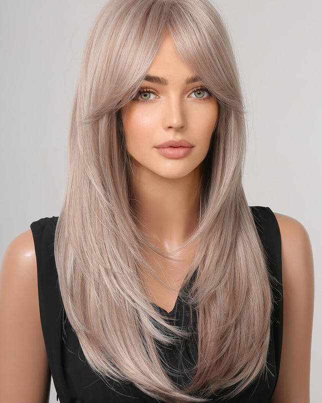 13*1" Full-Machine Wigs Synthetic Long Straight 22" 