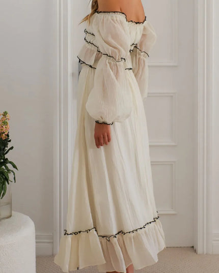 Off-Shoulder Top and Skirt Set